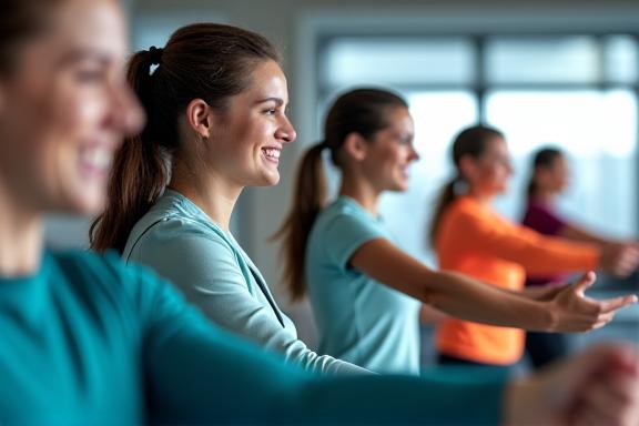 Programa de bienestar corporativo y fitness en oficina